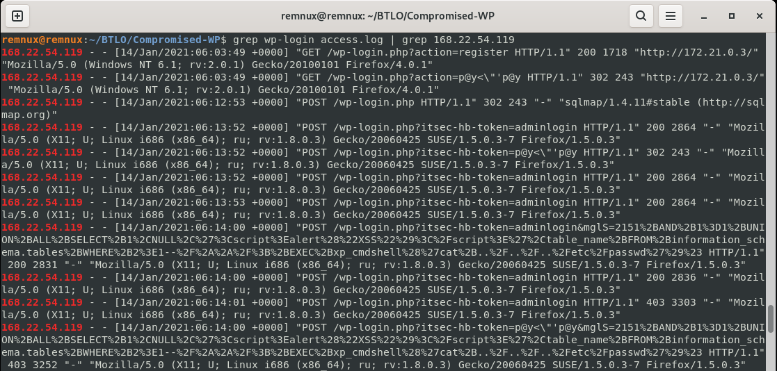 sql injection requests