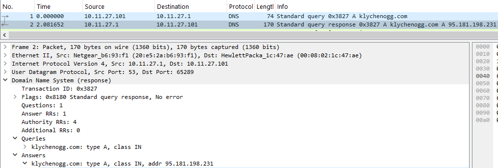 dns response